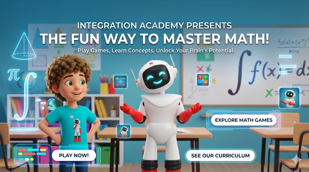 Integration Academy โ Noah and Cal in the classroom, the fun way to master math